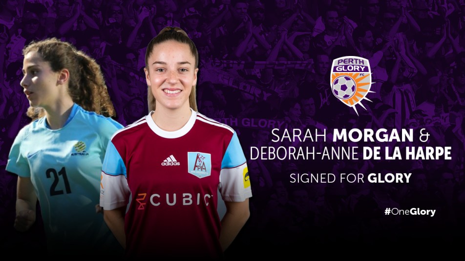 Morgan and de la Harpe signing graphic