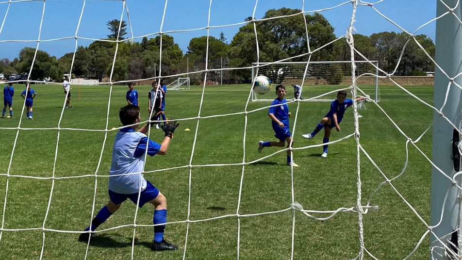 John Curtin College WWL visit - boy shooting