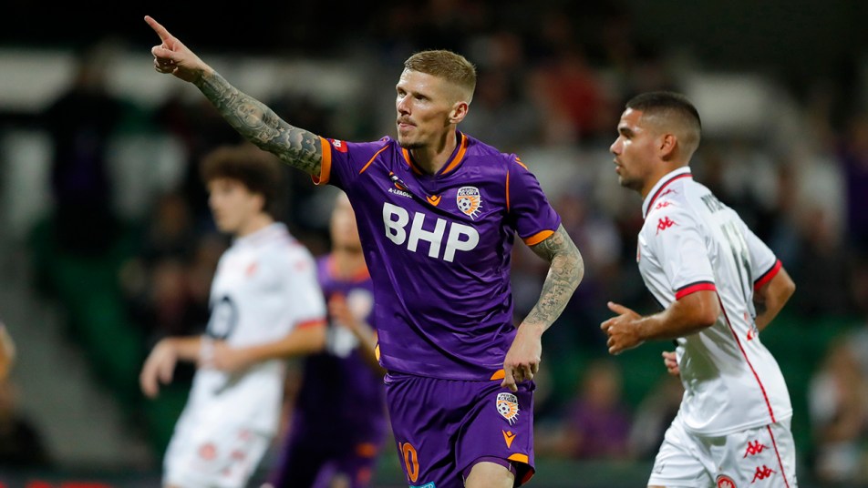 Glory v WSW 2021 - Andy Keogh celebrates