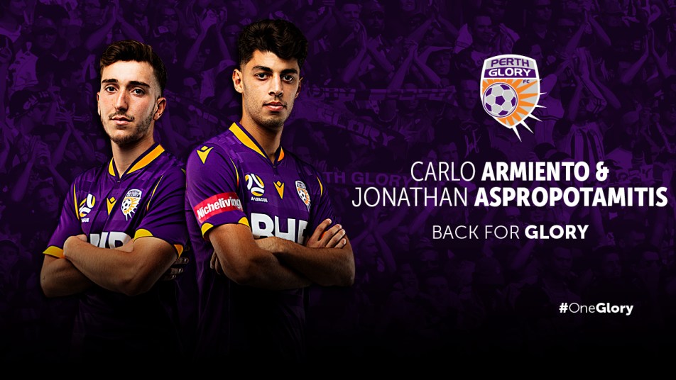 Carlo Armiento and Jonathan Aspropotamitis signing graphic