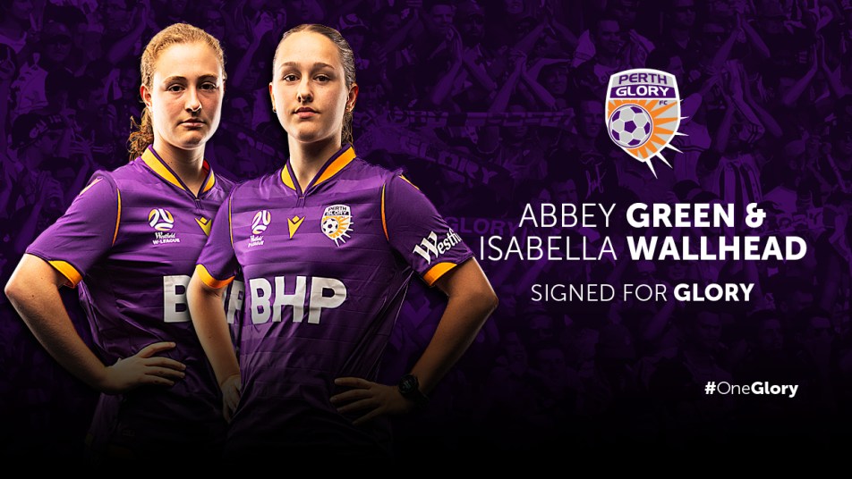 Isabella Wallhead and Abbey Green signing graphic