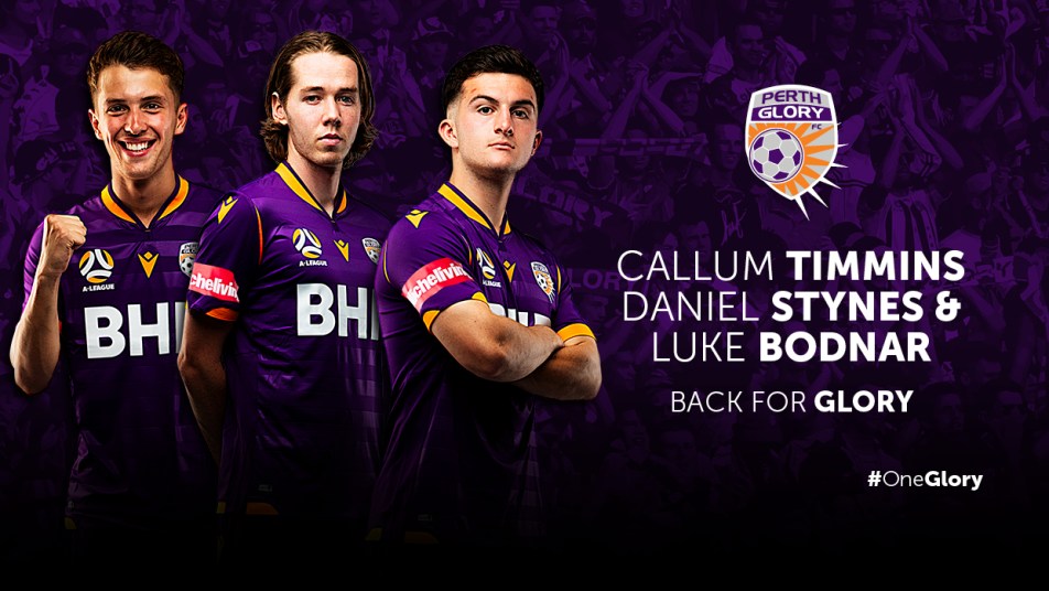 Callum Timmins, Daniel Stynes and Luke Bodnar signing graphic