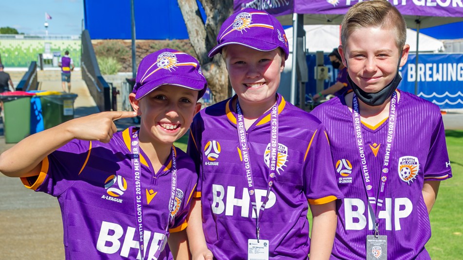 Members - junior members with lanyards