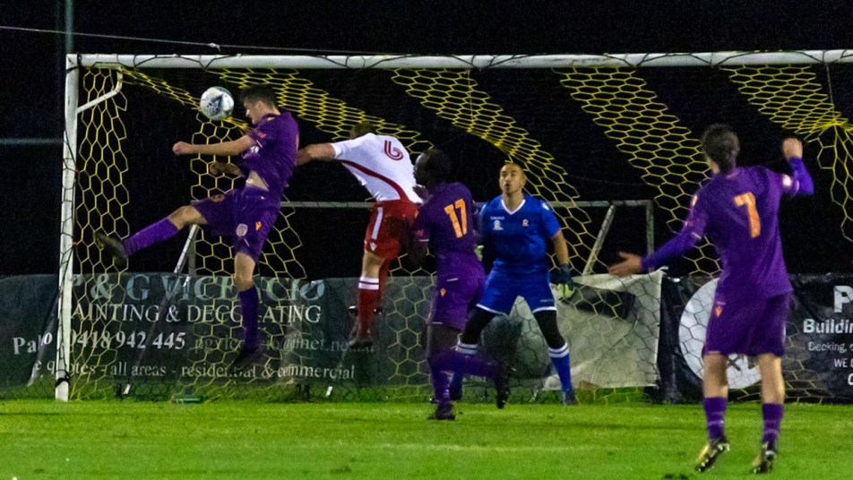 NPL 2021 - Glory v Armadale - Ciaran Bramwell heads home