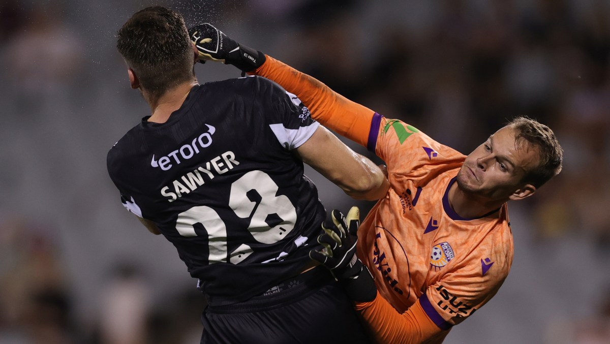 Matt Sutton in action for Perth Glory