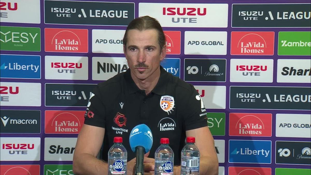 Adam Griffiths | Press Conference | Perth Glory v Macarthur Bulls | A ...