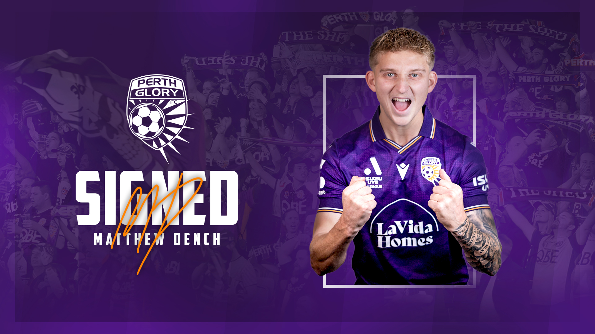 Defender Dench makes Glory homecoming - Perth Glory